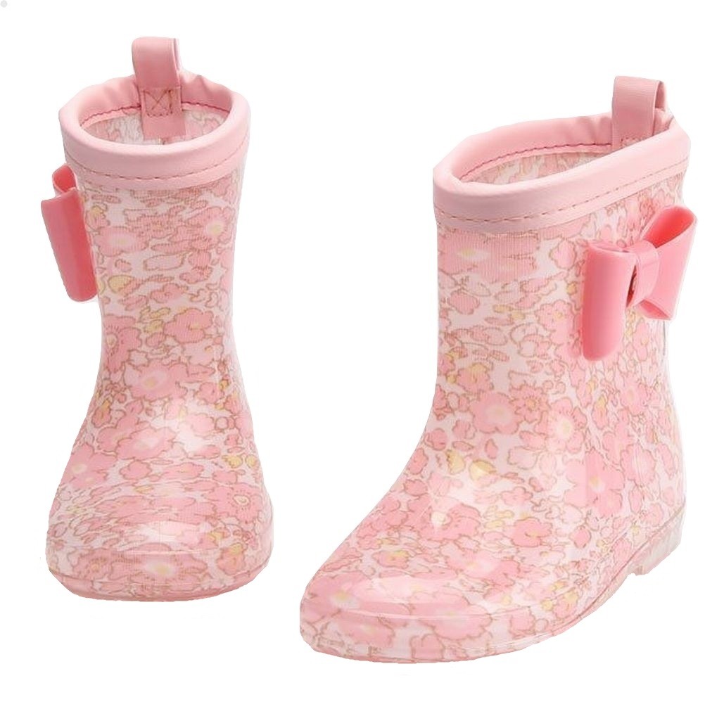 倉 長靴 レインシューズ レインブーツ 子供用 雨靴 雨具 靴 くつ リボン おしゃれ 可愛い かわいい キッズ 15 19cm こども 子ども 女の子 New