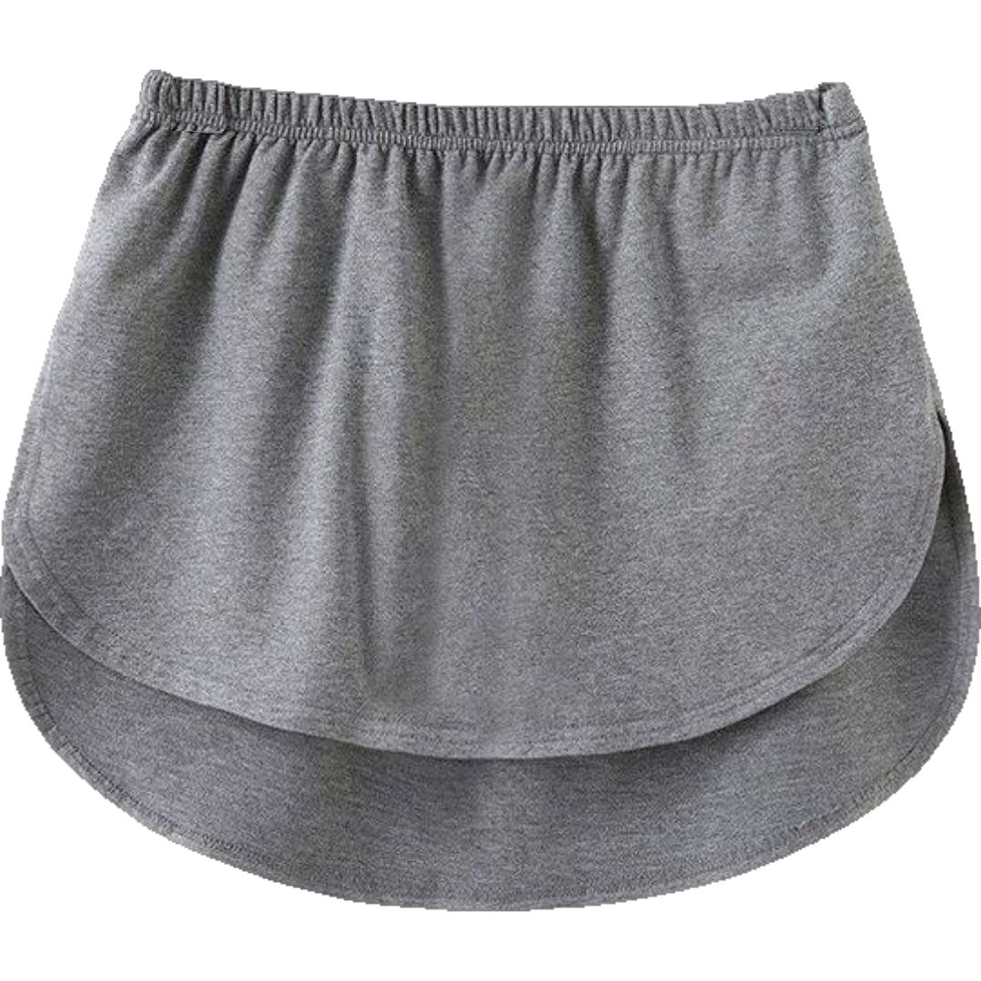 付け裾 つけ裾 レディース フェイクレイヤード 重ね着風 カットソー風 ロングテール ウエストゴム 体型カバー 大きいサイズあり 無地 ソリッドカラー | plusnao | 05