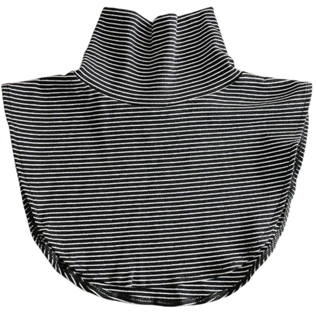 付け襟 タートル つけ襟 フェイクカラー レディース ファッション小物 ハイネック 重ね着 レイヤード 着ぶくれしない 無地 ブラック ホワイト グレ | plusnao | 09