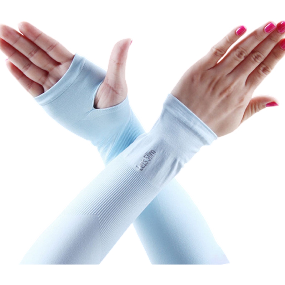 アームカバー 腕カバー 男女兼用 手袋 ロング UV 紫外線対策 日焼け防止 夏 冷感 涼しい 指穴...