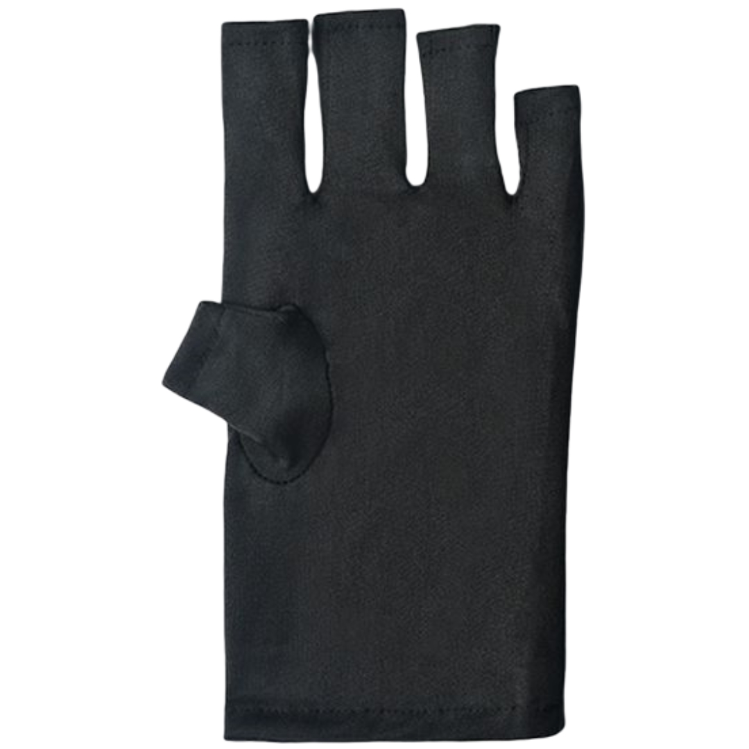 ネイル用UVカット手袋 UVカットグローブ ネイルケア用品 指先なし ネイルグローブ 紫外線対策 ジェルネイル UVライト対策 ネイルライト対策 手袋 | ブランド登録なし | 01