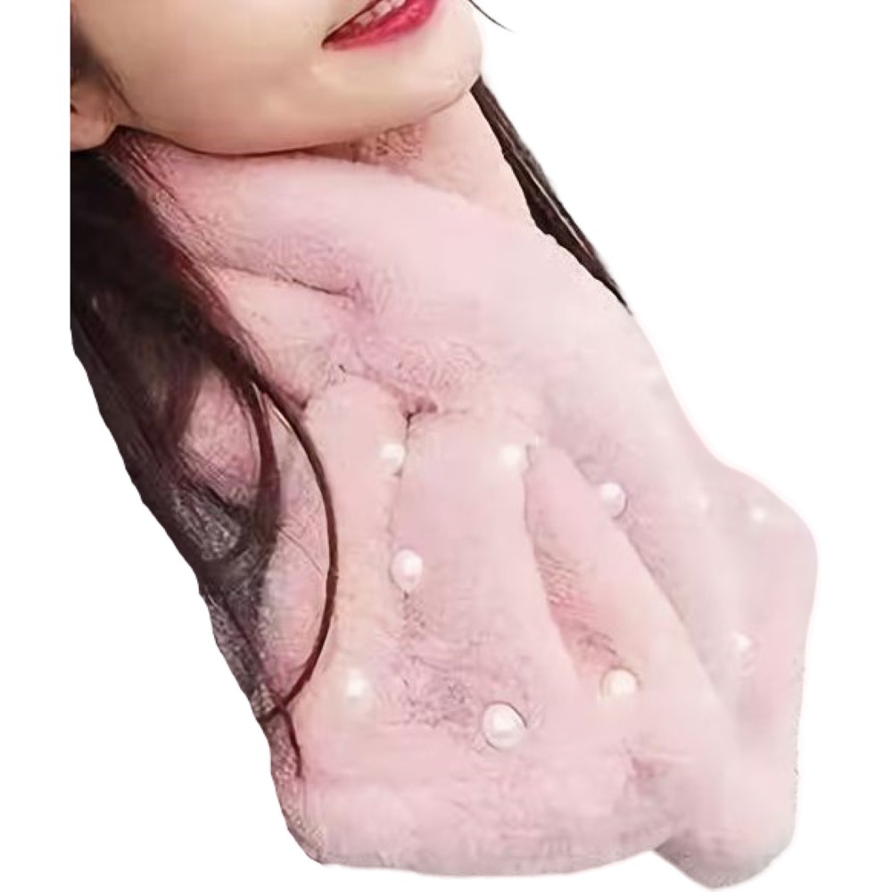 ティペット マフラー レディース フェイクファー ふわふわ 防寒 暖かい あったか 秋冬 ストール スヌード ネックウォーマー | plusnao | 15