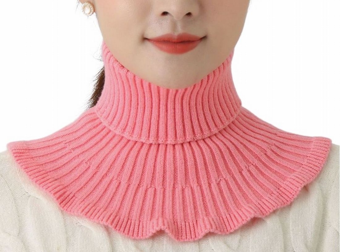つけ襟 付け襟 レディース タートルネックつけ襟 女性 婦人 ネックカバー ネックウォーマー スヌード ニットスカーフ タートルネック ハイネック リ | plusnao | 09