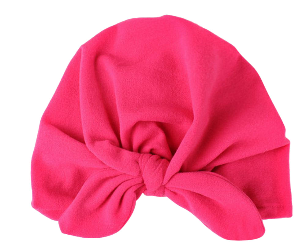 ターバン ニット帽 ベビー 新生児 出産祝い 帽子 ヘアバンド ニットキャップ 男女兼用 インド風帽子 結び目 赤ちゃん 被り物 無地 赤 ピンク 可 | plusnao | 08