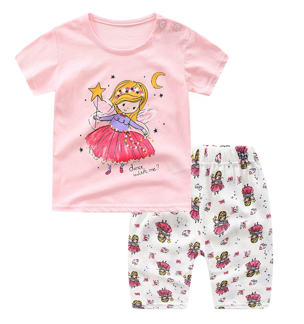 子供用 パジャマ ルームウエア 上下セット 半袖 半ズボン イラストプリント 可愛い 肩ボタン ラウンドネック 男の子 女の子 ベビー キッズ 75 Set プラスナオyahoo 店 通販 Yahoo ショッピング