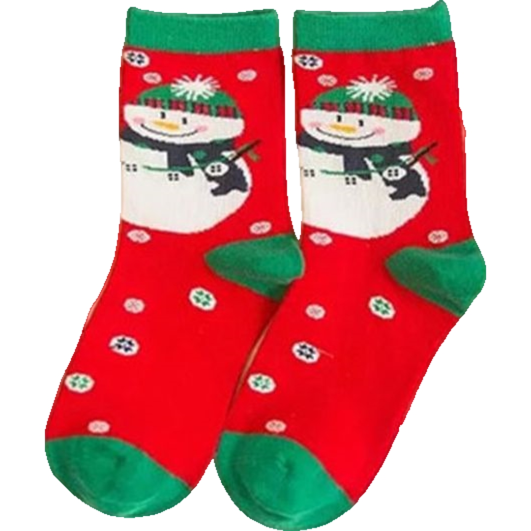 クリスマス 靴下 サンタクロース 雪だる クリスマス 靴下 ソックス サンタ クルーソックス くつ下 レディース 女性 女の子 女子 サンタクロース