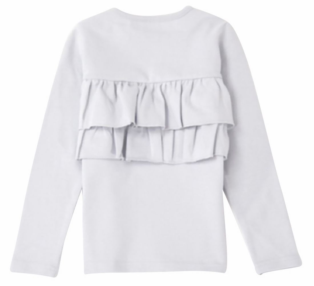 子供服 女の子 ガールズ フリル トップス フリルトップス カットソー ロンT 長袖Tシャツ Tシャツ バックフリル キッズ ジュニア 100 110 | plusnao | 12