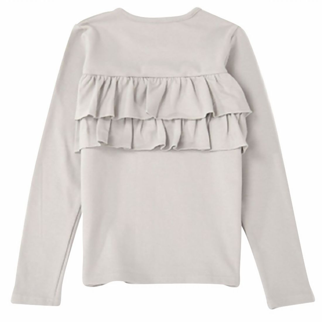 子供服 女の子 ガールズ フリル トップス フリルトップス カットソー ロンT 長袖Tシャツ Tシャツ バックフリル キッズ ジュニア 100 110 | plusnao | 05