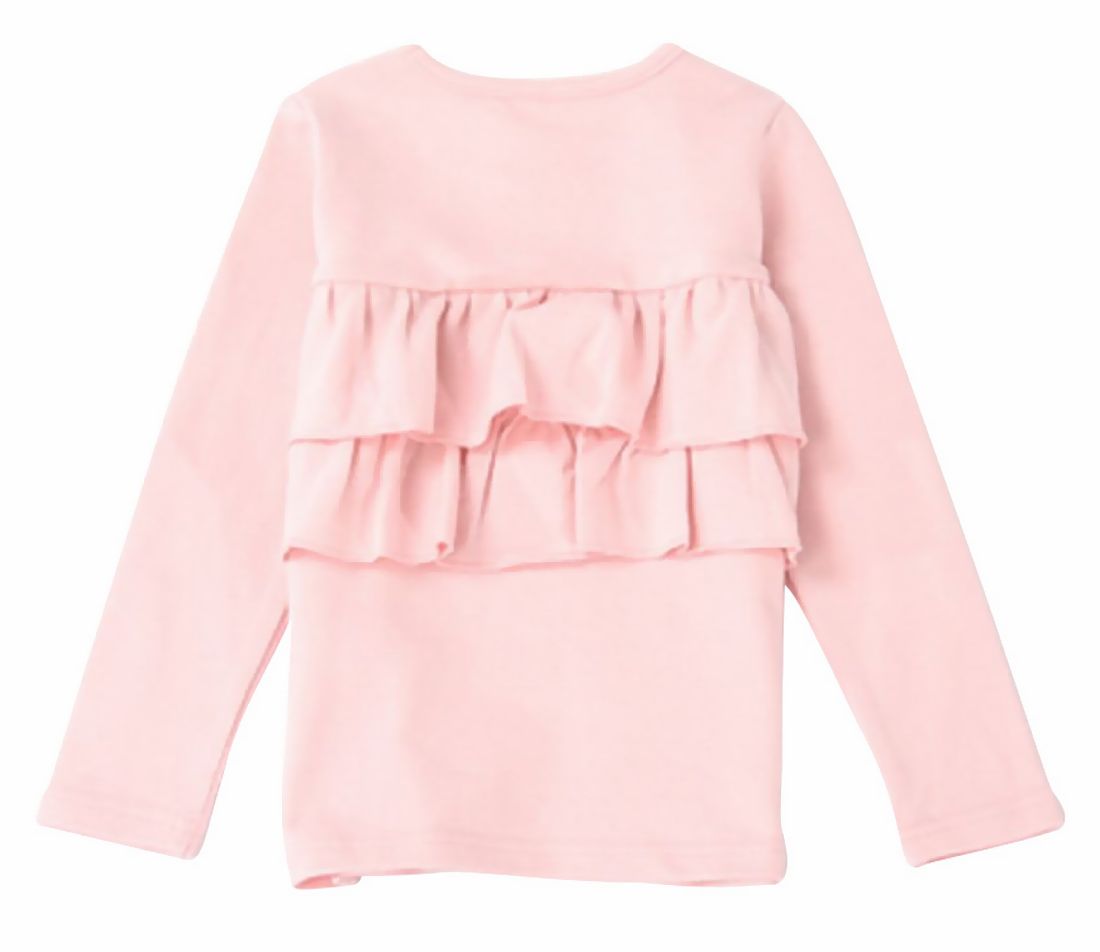 子供服 女の子 ガールズ フリル トップス フリルトップス カットソー ロンT 長袖Tシャツ Tシャツ バックフリル キッズ ジュニア 100 110 | plusnao | 11