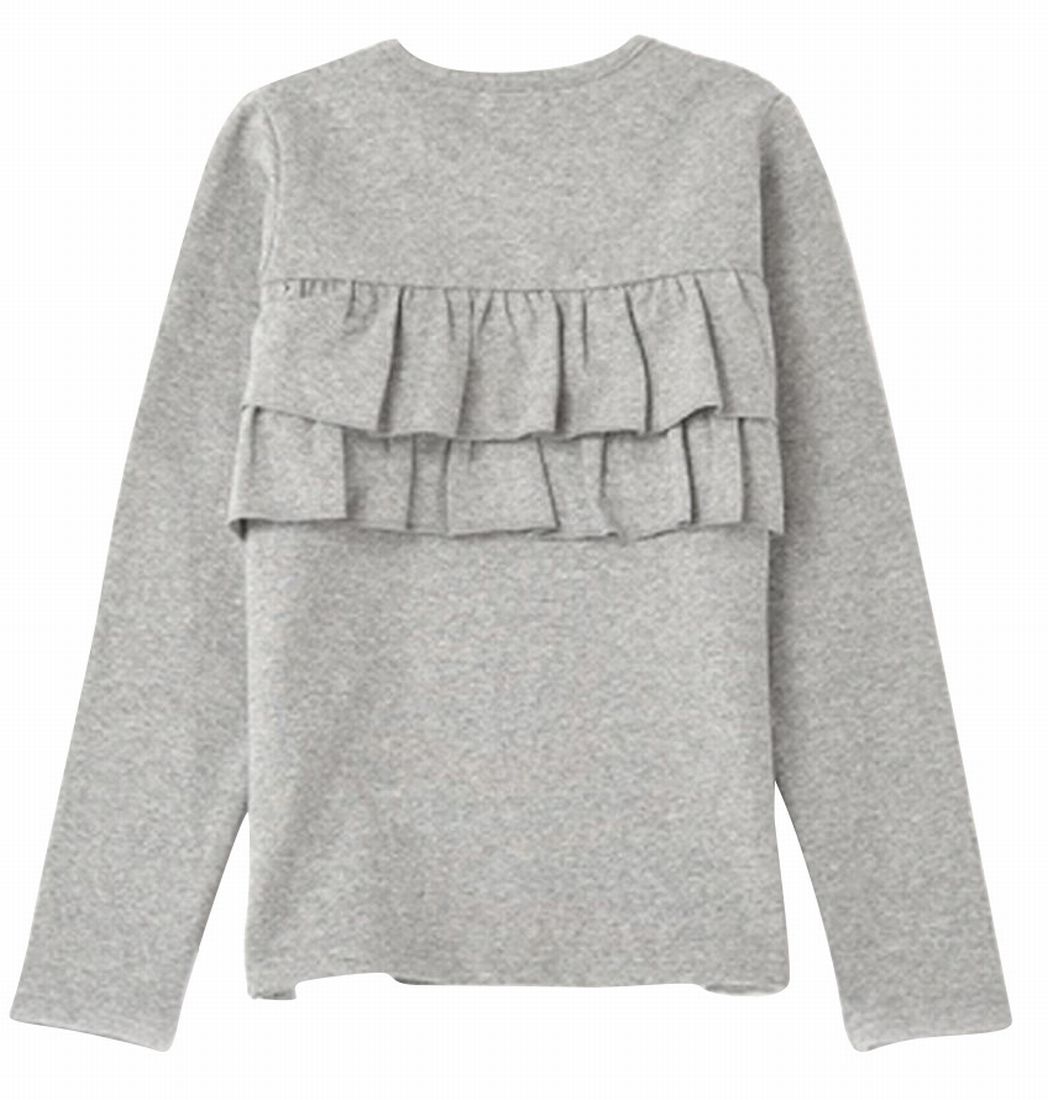 子供服 女の子 ガールズ フリル トップス フリルトップス カットソー ロンT 長袖Tシャツ Tシャツ バックフリル キッズ ジュニア 100 110 | plusnao | 09