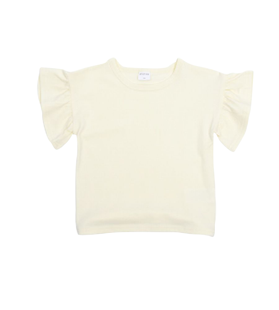 子供服 半袖 Tシャツ 女の子 ガールズ カットソー フリル トップス 袖フリル バックフリル キッズ ジュニア トップス 春服 夏服 かわいい 可愛