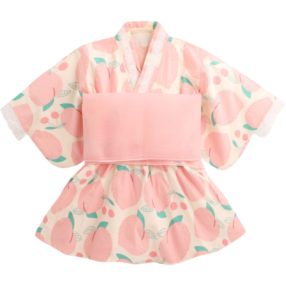浴衣 2点セット 3点セット ワンピースタイプ セパレートタイプ 帯 子供 キッズ ベビー 女の子 ガールズ 花柄 フラワー フラミンゴ ウサギ 夏祭 | plusnao | 15