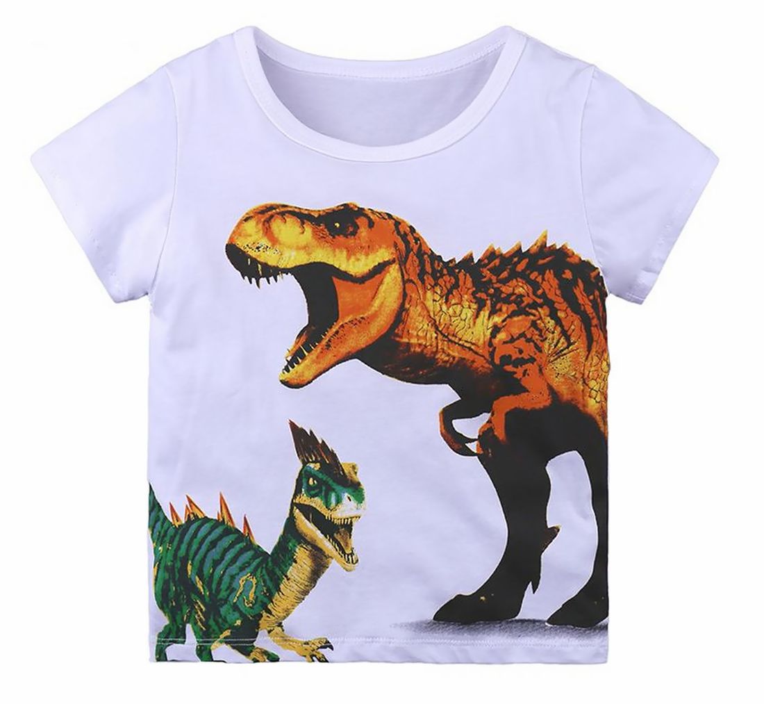 通信販売 ｔシャツ 子供服 男の子 半袖 ラウンドネック プリント キャラ ボーダー柄 カッコいい 恐竜 車 乗り物 生き物 犬 夏 普段着 お出掛け 登園 こ Dprd Jatimprov Go Id