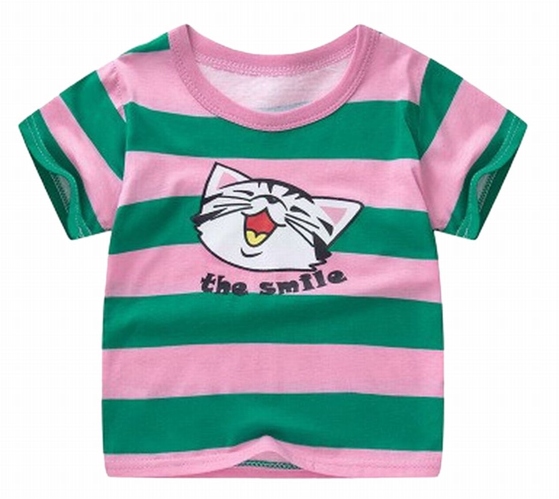 Tシャツ 半袖 プリント 子供服 キッズ ジュニア 男の子 女の子 トップス カットソー 丸襟 動物 かわいい カジュアル アニマル ラウンドネック｜plusnao｜06