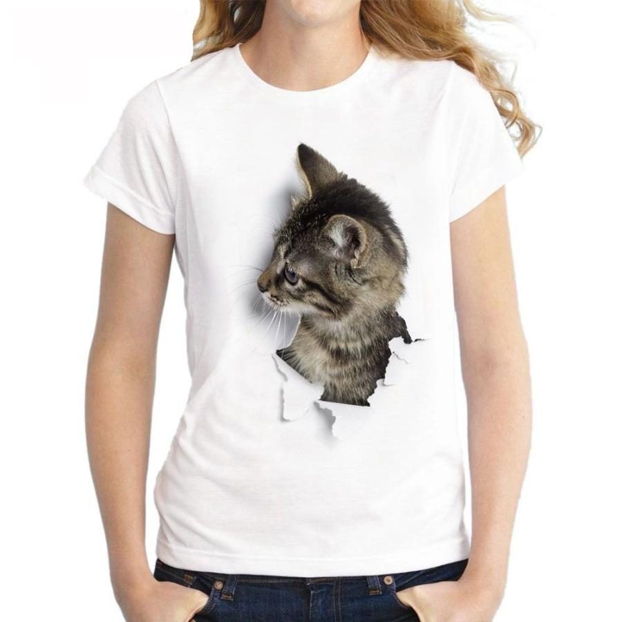 トップス 当店一番人気 レディース メンズ Tシャツ ティーシャツ 半袖 アニマル 人気の雑貨がズラリ 猫 アメリカンショートヘア 不思議 キャット グラフィック アート 動物 子猫