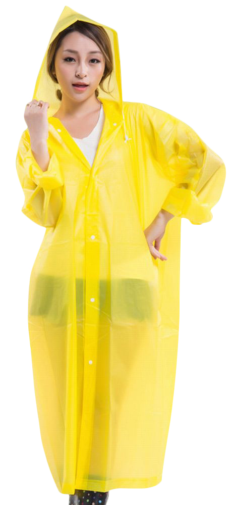 plusnao ロングレインコート フード付き カッパ 雨合羽 雨がっぱ