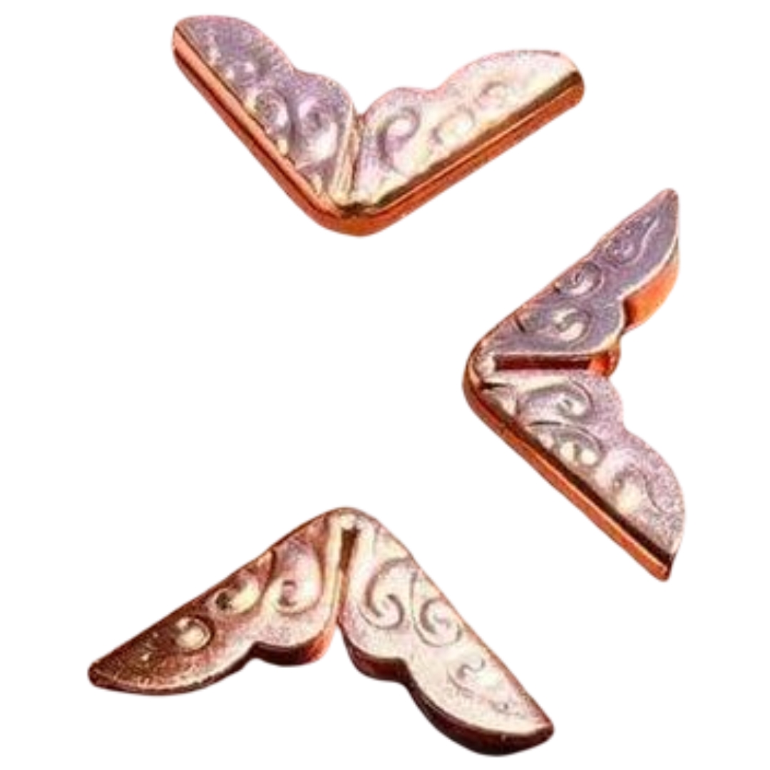 コーナー金具 20個入り クラフト材料 約14mm ハンドメイド 手帳 角