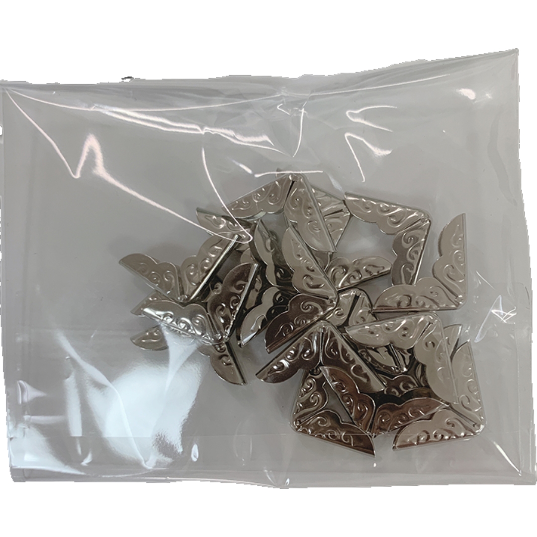 コーナー金具 20個入り クラフト材料 約14mm ハンドメイド 手帳 角