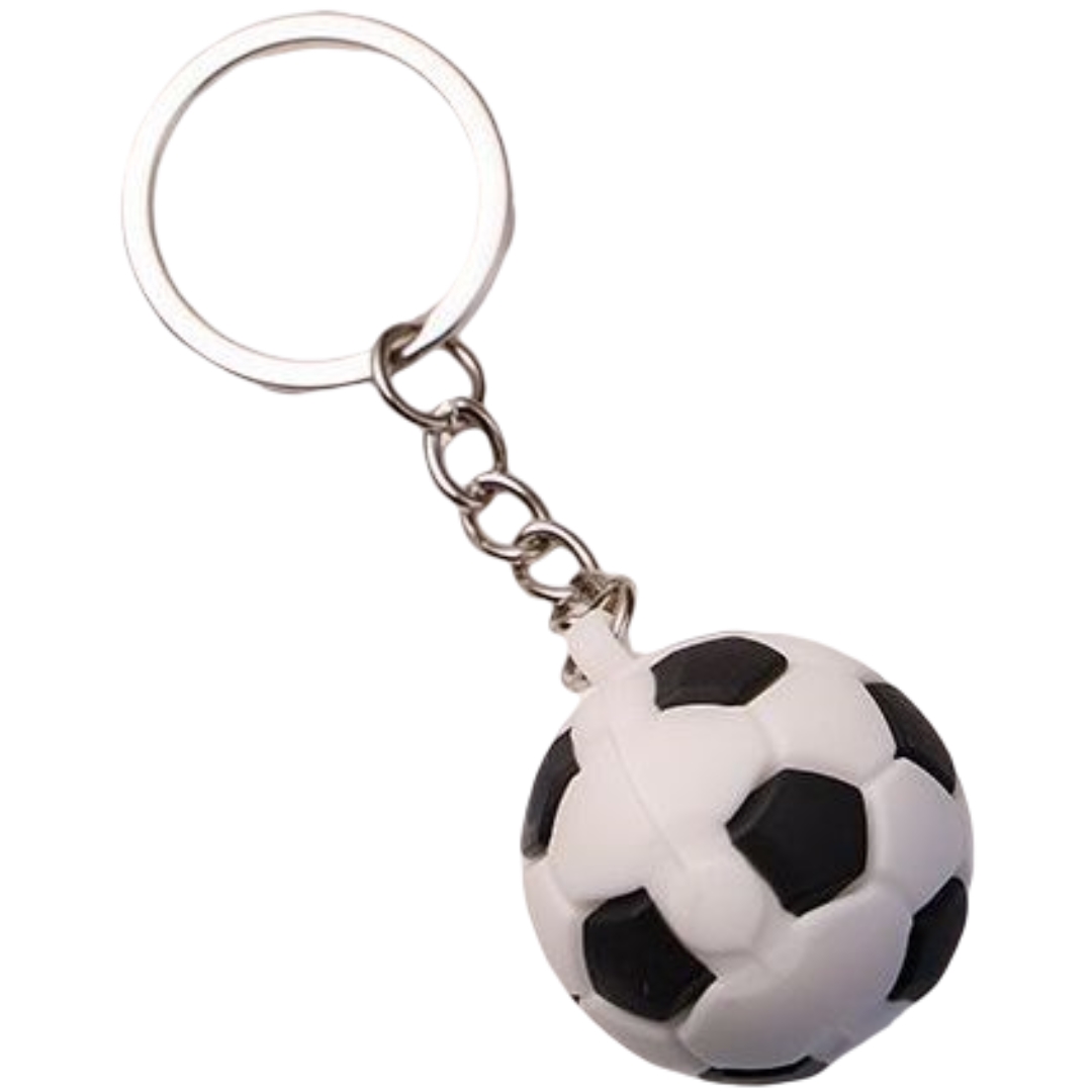 plusnao キーホルダー 2個セット キーリング サッカーボール