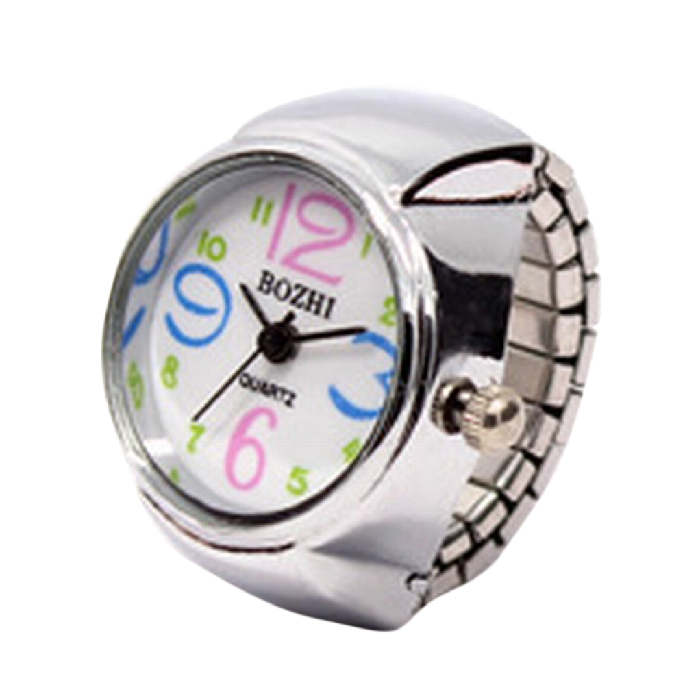 リングウォッチ 指輪時計 指時計 アナログ ラウンドウォッチ 丸型