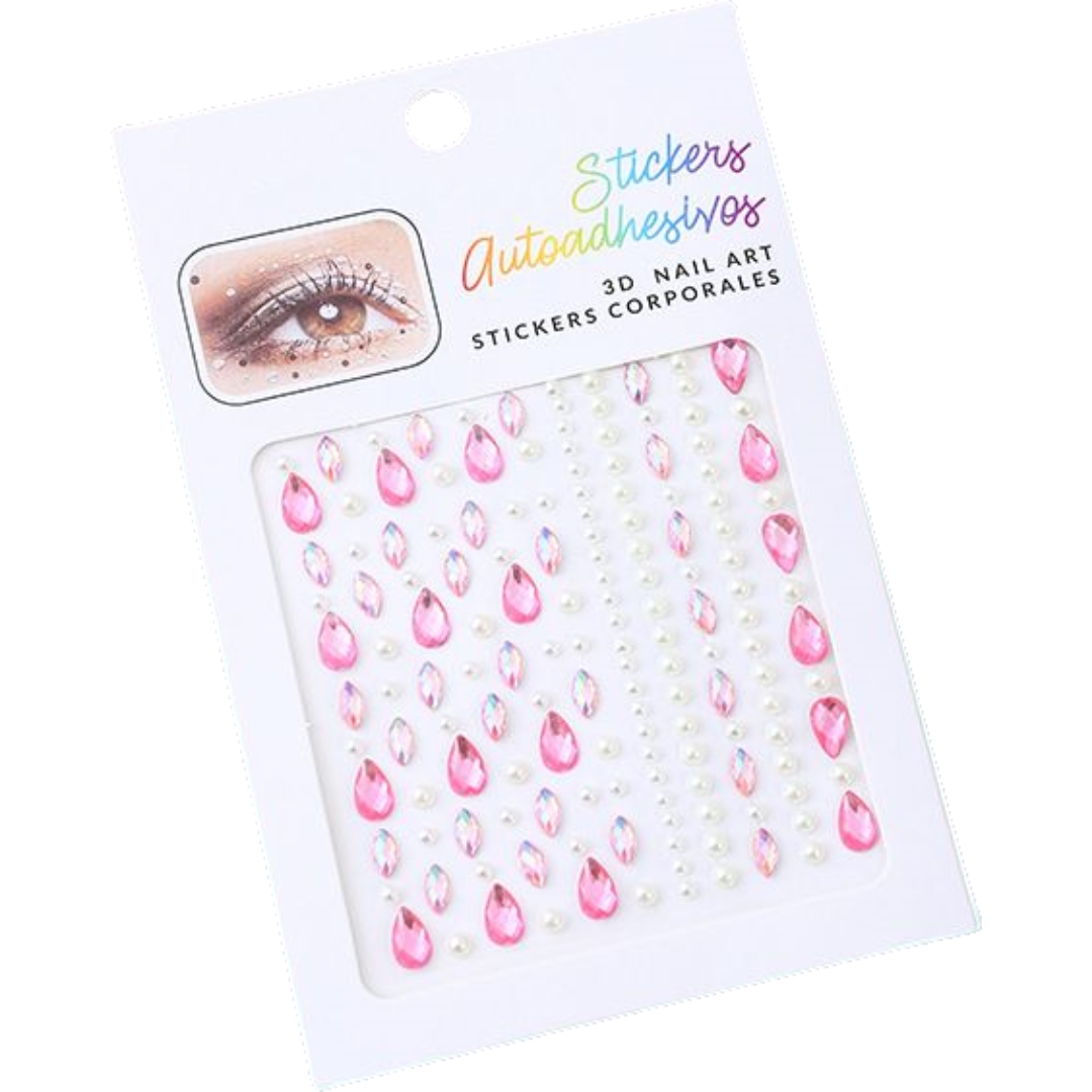 シール ラインストーンシール ステッカー 3D キラキラ ビジュー 雫