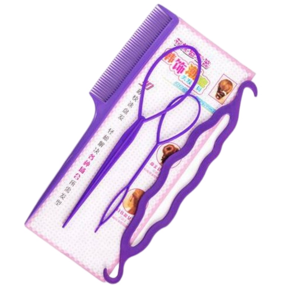 plusnao（プラスナオ） ヘアアレンジスティック コーム 4点セット くる