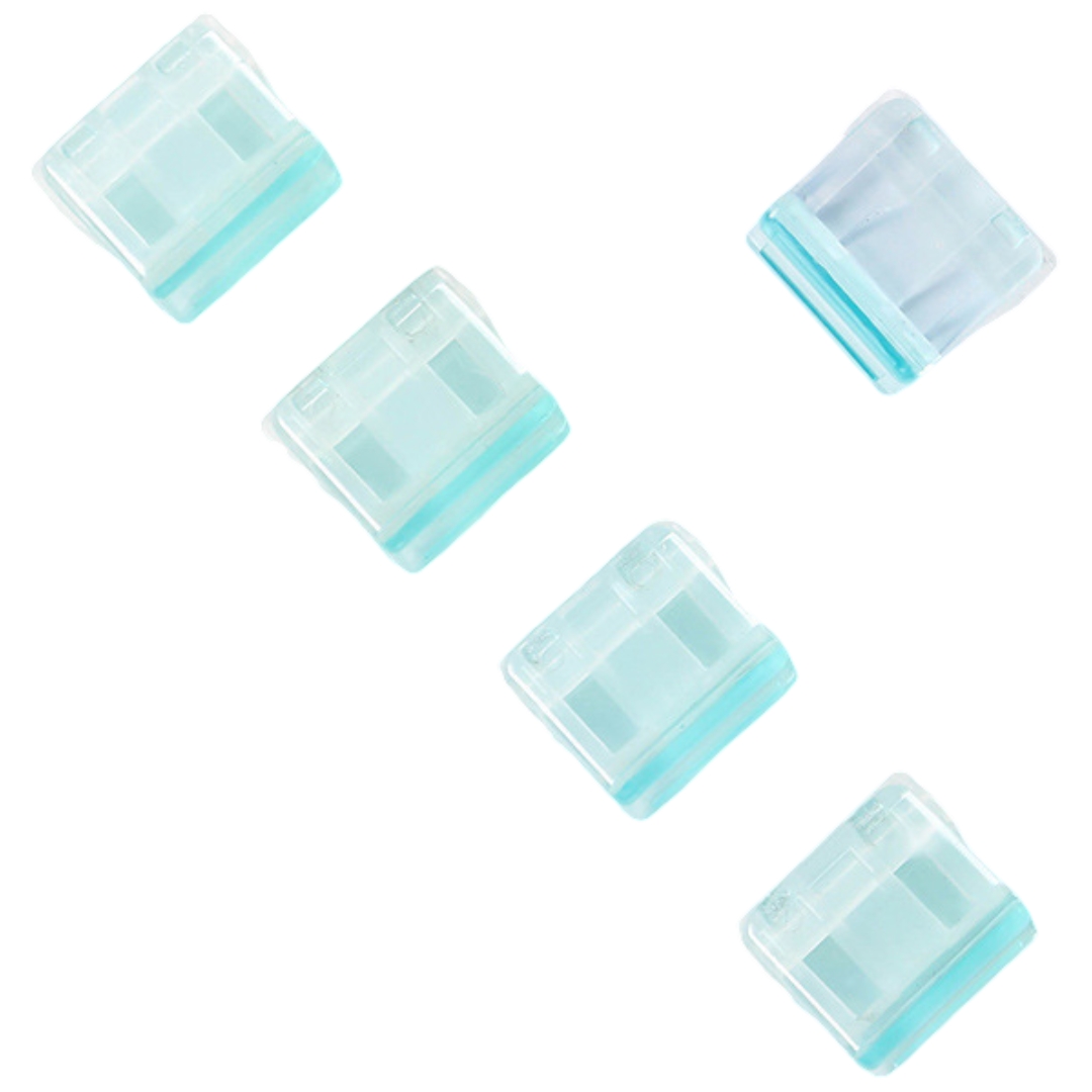 plusnao クリップ 20個セット 文房具 クリアカラー 書類クリップ