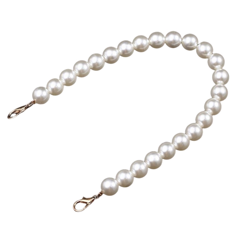 ★国内在庫/即発可*HUFxSHAMI*パールストラッププリントバッグ plusnao ショルダーストラップ バッグストラップ パール調
