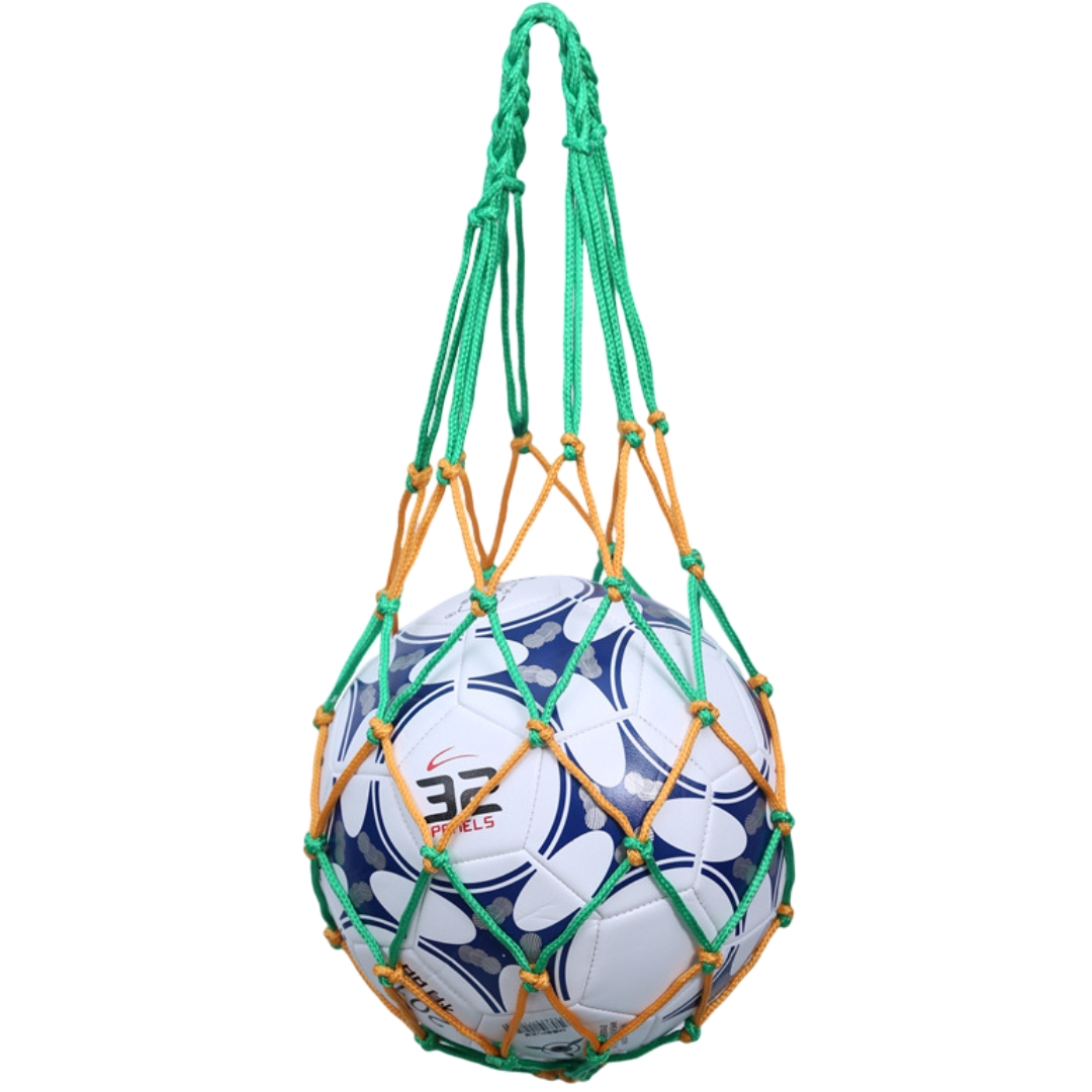 ボールネット ボールバッグ ボール入れ 収納 球 サッカー バスケット バレー フットサル ドッジボール 球技 網袋 手提げ 持ち運び 持ち歩き 落下 | plusnao | 04