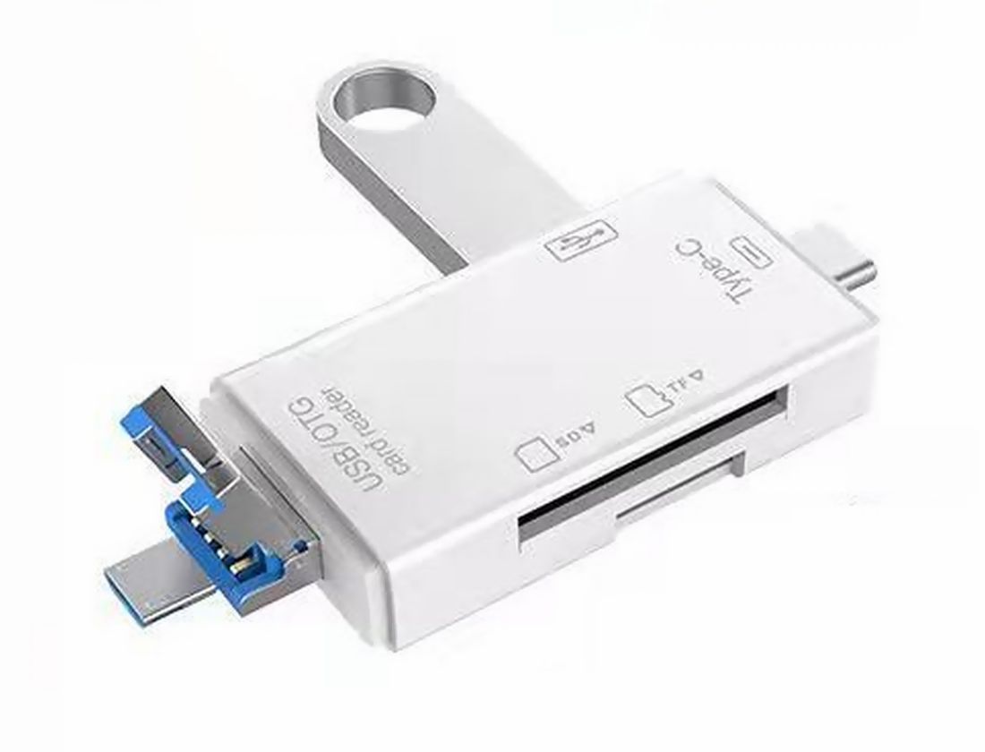 6in1 外付けメモリカードリーダー SD MicroSD TF USB2.0 Type-C