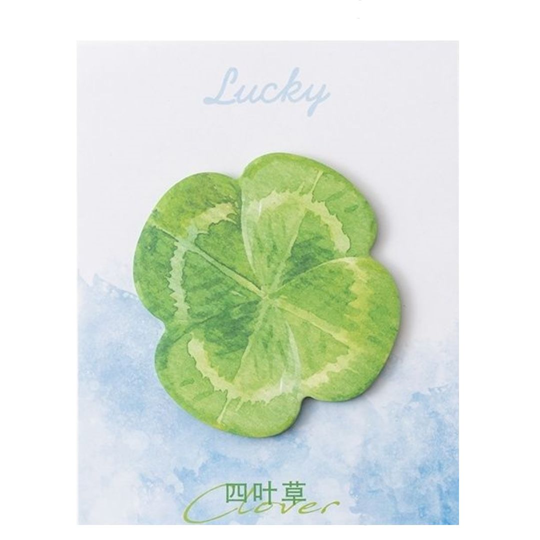 plusnao（プラスナオ） 付箋 メモ帳 30枚 粘着 忘備録 リーフ 葉っぱ