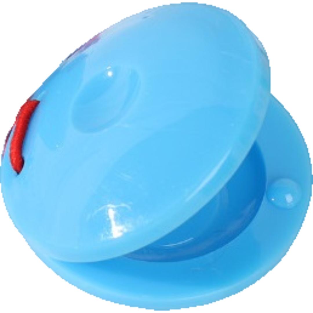 カスタネット 単品 楽器 プラスチック 不透明 透明 クリアカラー 音