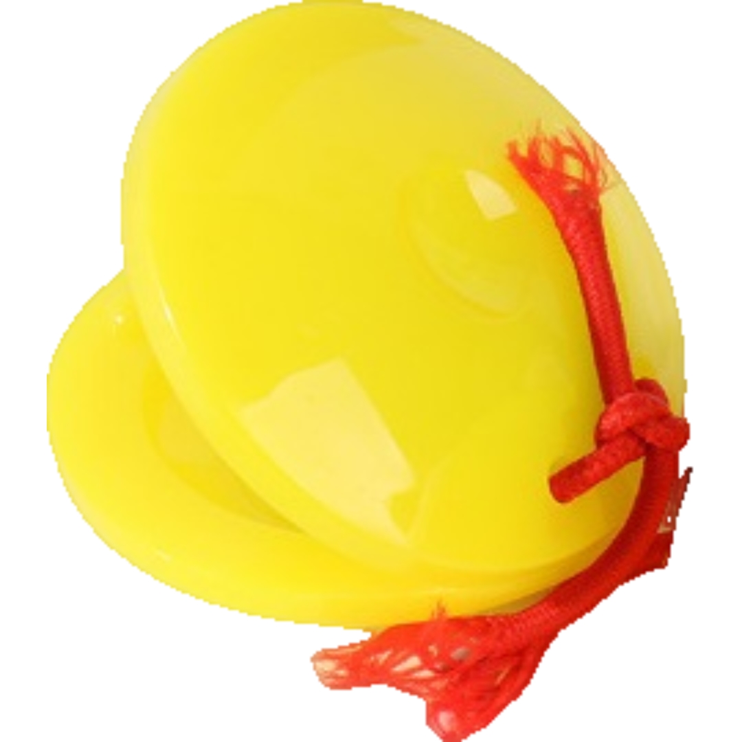 カスタネット 単品 楽器 プラスチック 不透明 透明 クリアカラー 音