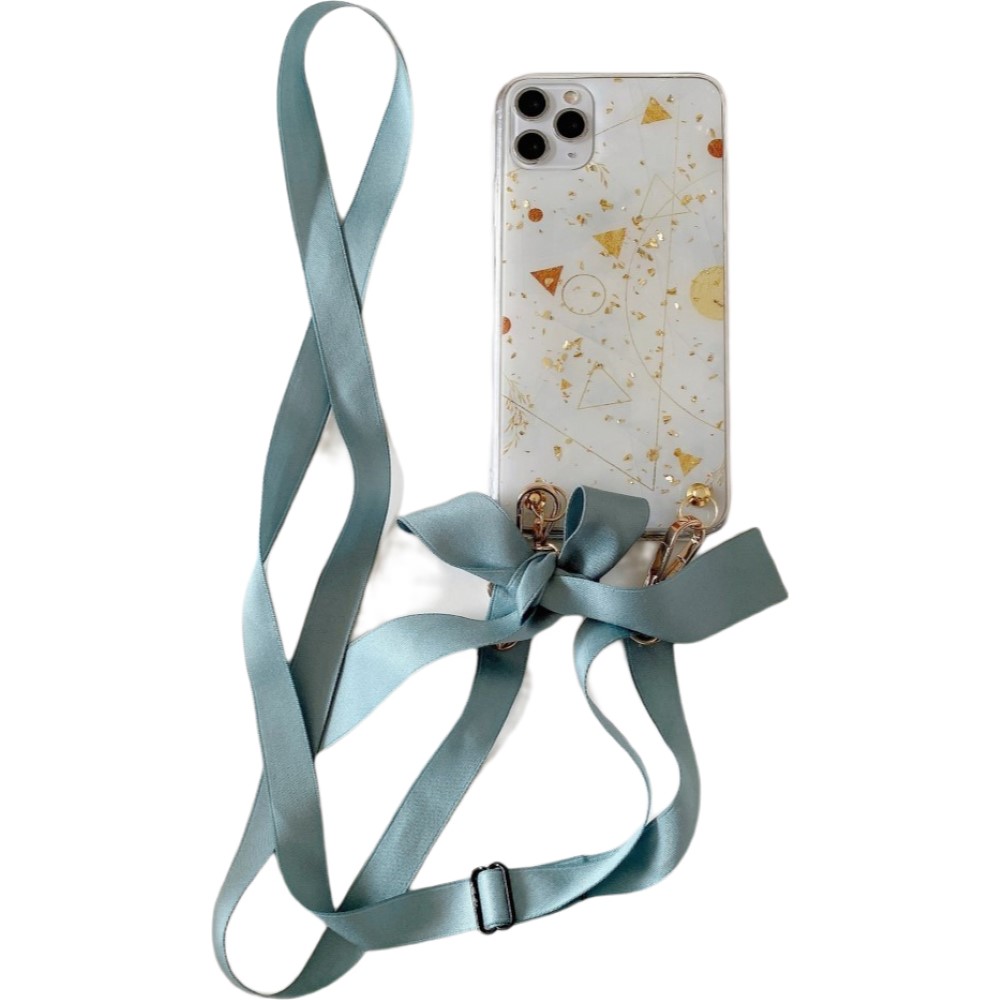 iPhoneケース スマホケース iPhoneカバー スマホカバー ショルダーストラップ付き スマホアクセサリー スマホ雑貨 幾何学模様 ラメ 半透明 | ブランド登録なし | 02