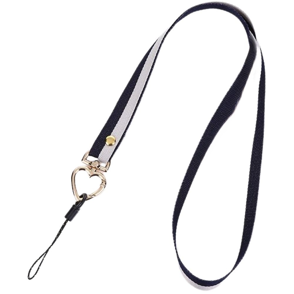 スマホストラップ ネックストラップ 首掛け 紐 バイカラー カラビナ