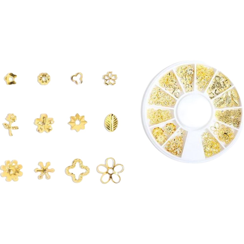 種類指定販売も可！メタル パーツ ゴールド 各／100個♥ デコパーツ