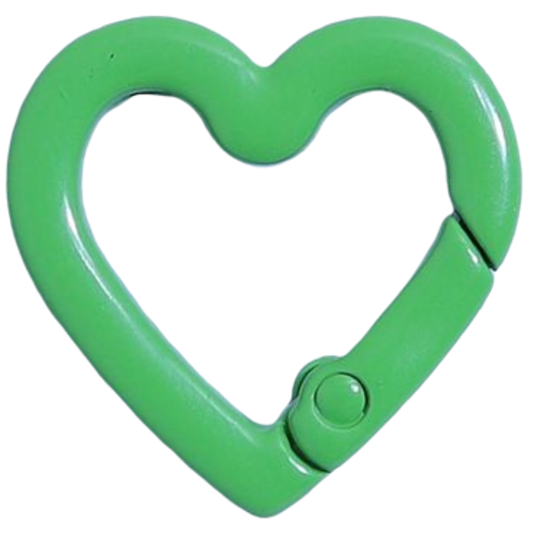 カラビナ キーホルダー ハート型 2個セット アクセサリーパーツ 手芸