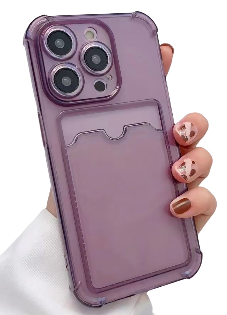 iPhone用ケース スマートフォンケース スマホケース スマホカバー カード収納 カード入れ クリア 透明 シンプル 背面保護 傷防止 クリアケース | ブランド登録なし | 08