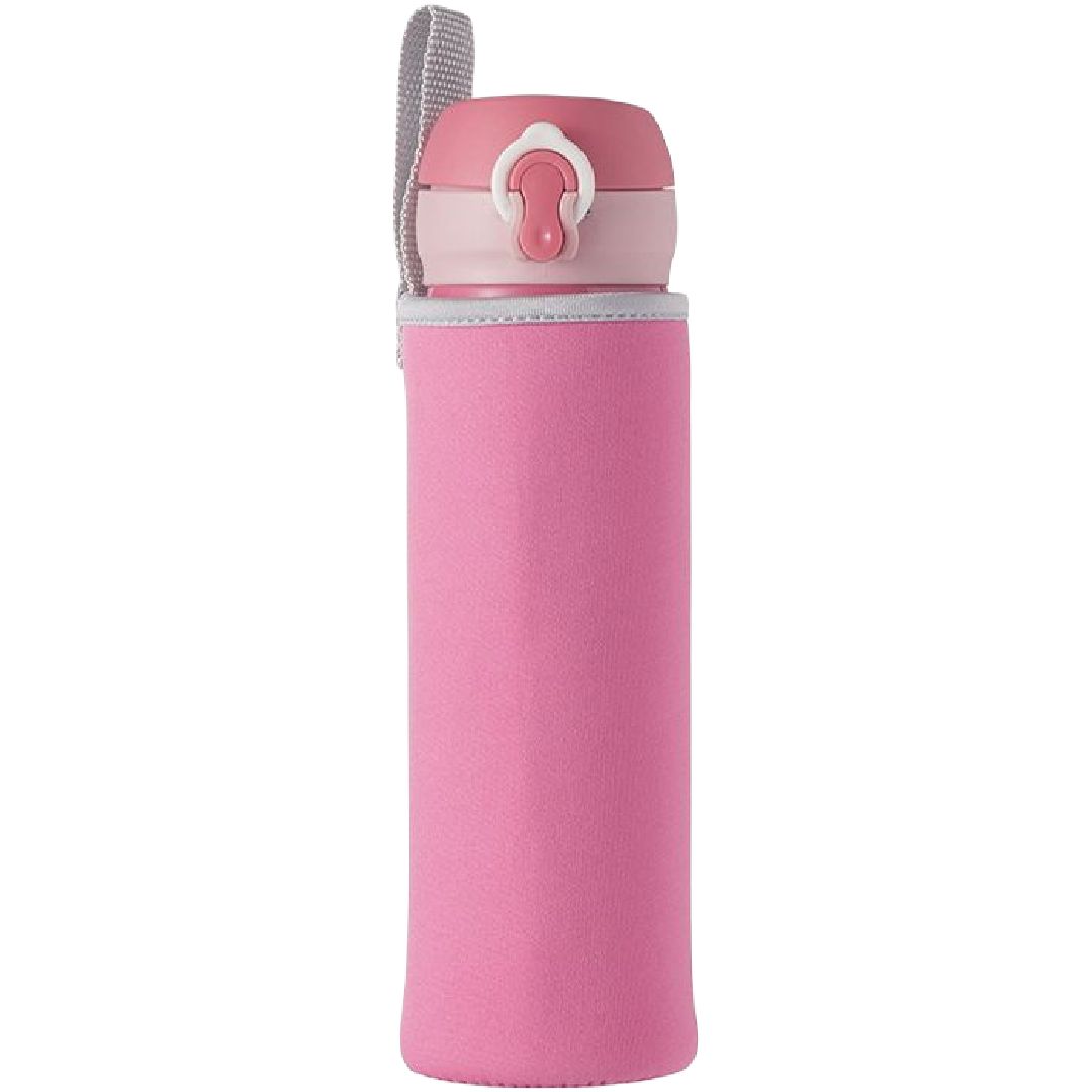 竹筒大(紐赤)　水筒ケース　ペットボトルケース ボトルカバー ペットボトル 280ml〜500ml対応 2WAYボトルケース