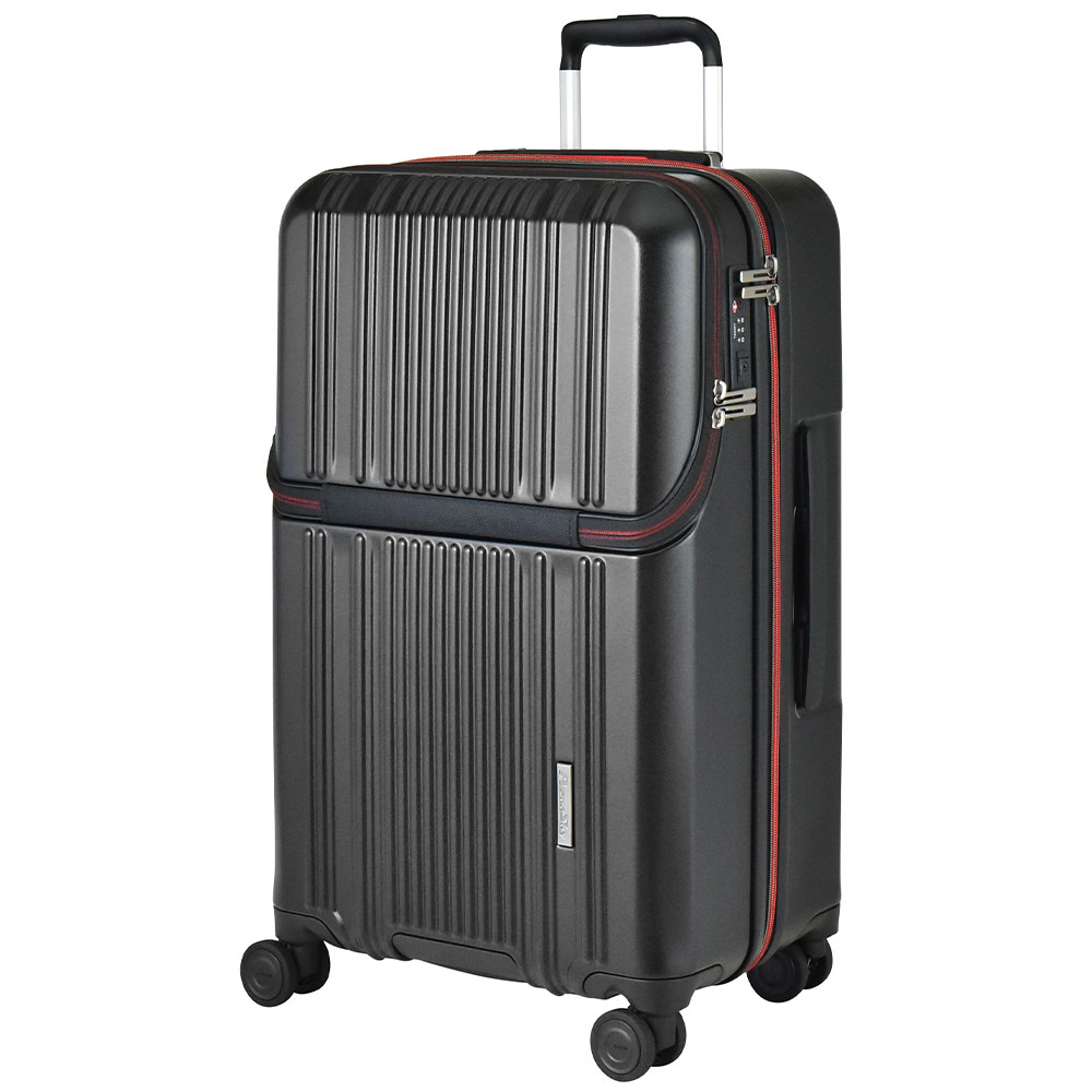 【新商品！】Lサイズ スーツケース キャリーケース フロントオープン 拡張 大容量 61L(70L)...