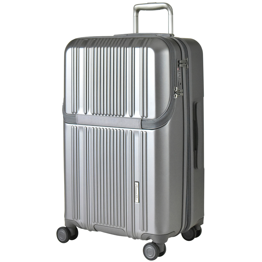 スーツケース キャリーケース フロントオープン Lサイズ 拡張 大容量 61L(70L)軽量 HINOMOTO ストッパー 静音 ダイヤル式TSロック 修学旅行 出張 海外 国内_8