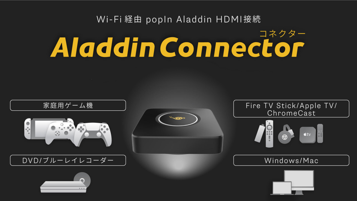popIn Aladdin 2 Aladdin Connector - 映像機器