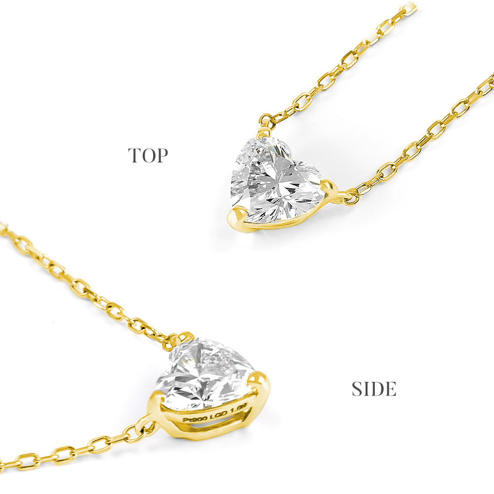 ネックレス レディース プラチナ 0.5ct ダイヤモンド 一粒 ダイ ヤ ダイヤモンドネックレス ラボグロウン  ブランド 爆買の画像