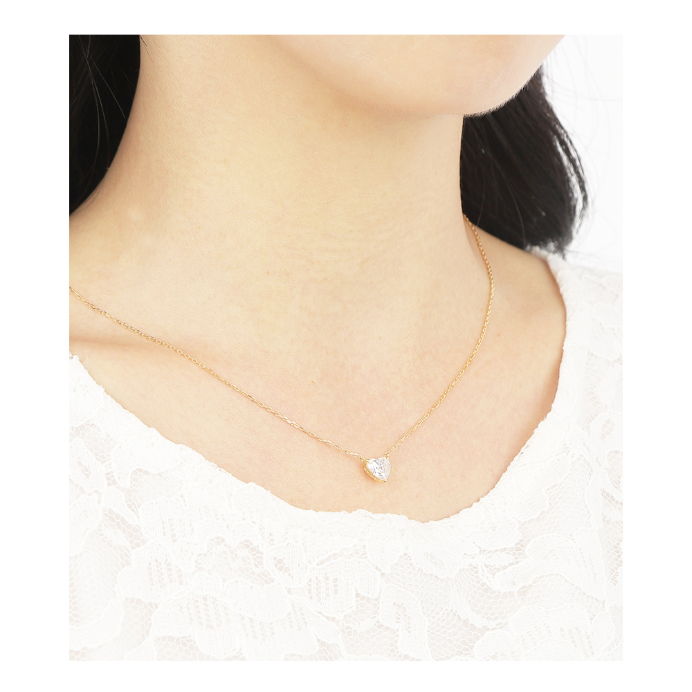 ネックレス レディース プラチナ 0.5ct ダイヤモンド 一粒 ダイ ヤ ダイヤモンドネックレス ラボグロウン  ブランド 爆買の画像
