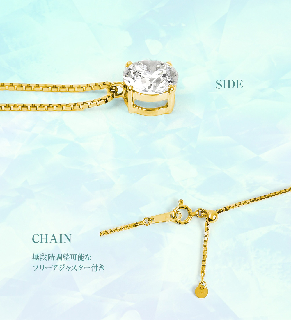 ネックレス プラチナ ダイヤモン ド 2ct ダイヤネックレス ラウンド ラボグロウン プラチナネックレス レディース ジュエリー アクセサリー シンプル ブランド_2