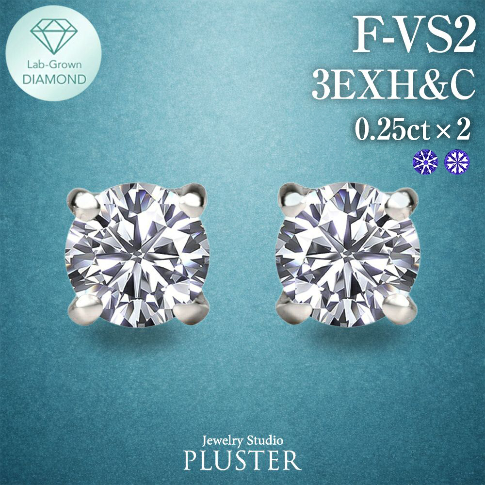 ラボグロウンダイヤモンド　メンズピアス　ダイヤモンドピアス ジュエリースタジオ プラスター（Jewelry Studio PLUSTER