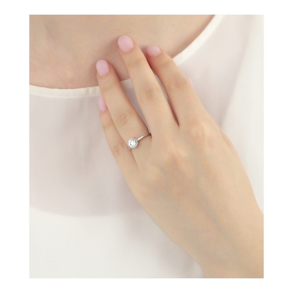 指輪 エタニティ ダイヤモンド リング レディース シンプル プラチナ 1.0ct 1ct ラウンド ラボグロウン 一粒ダイヤ ラボダイヤ 誕生日 ホワイトデー | ジュエリースタジオ プラスター | 08