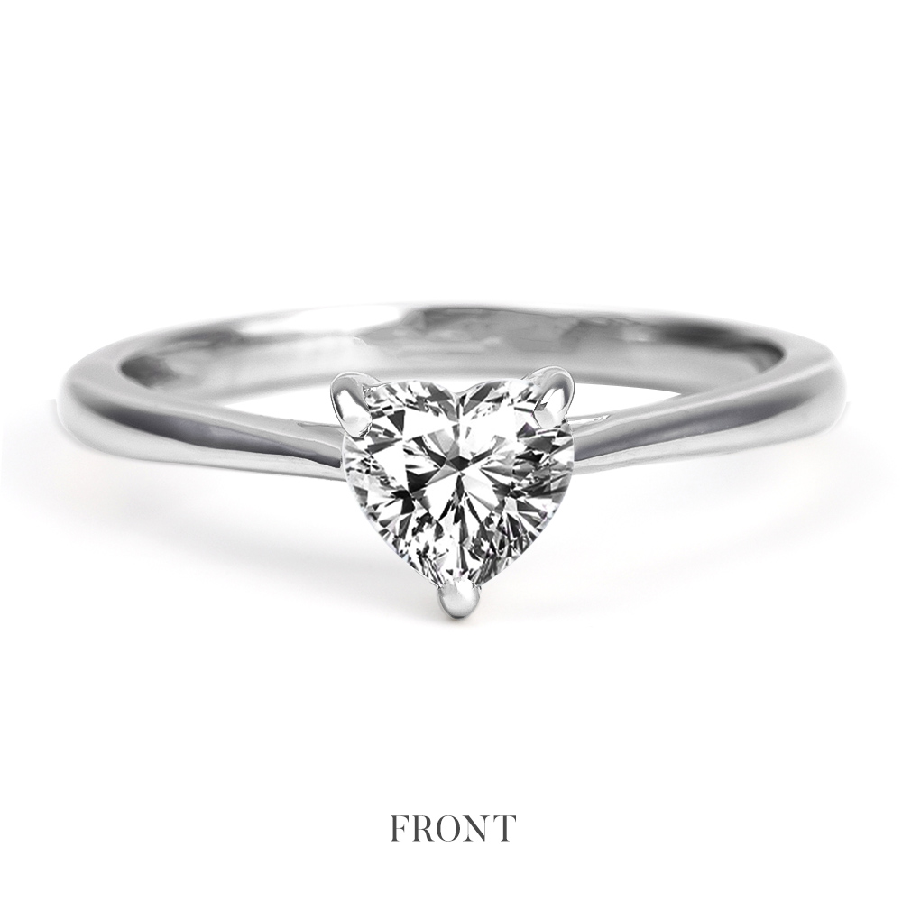 リング レディース プラチナ 0.5ct ダイヤモンド 指輪 一粒 ダイヤ ダイヤモンドリング ラボグロウン   ブランド 爆買の画像