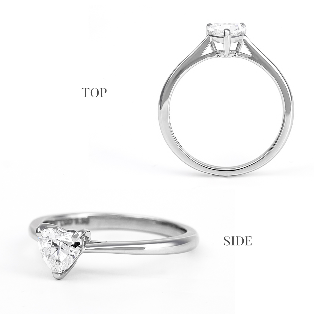 リング レディース プラチナ 0.5ct ダイヤモンド 指輪 一粒 ダイヤ ダイヤモンドリング ラボグロウン   ブランド 爆買の画像