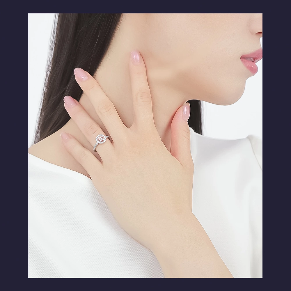 ラボグロウン ダイヤモンド リング プラチナ 0.5ct ピンク 指輪 一粒 ラボ ダイヤ PT900  彼女 妻 奥さん 誕生日 レディース 母 爆買の画像
